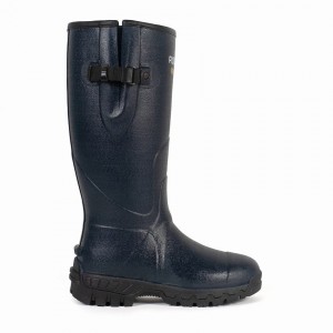 Dark Blue Men's Rockfish Walkabout Tall Side Adjustable 5mm Neoprene Insulated Wellington Boots | NVX1159RQ