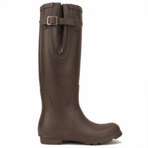 Dark Brown Women's Rockfish Everyday Tall Side Adjustable Wellington Boots | PIL7557UR