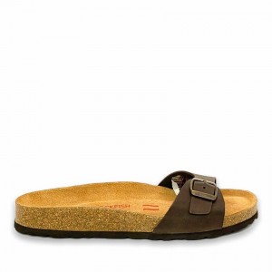 Dark Brown Women's Rockfish Talulah One-strap Single Strap Sandals | BVD576VX