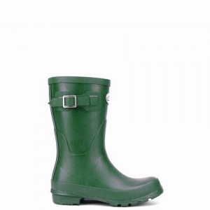 Green Women's Rockfish Three Quarter Short Wellington Boots | KRG8593XR