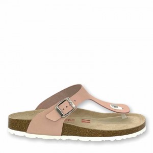 Pink Women's Rockfish Nixie Thong Cork Flatform Flip Flop Sandals | YRH8573UV