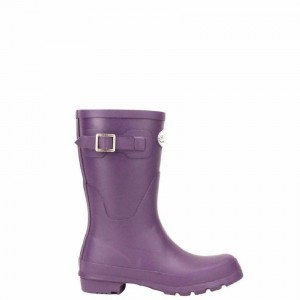 Purple Women's Rockfish Three Quarter Short Wellington Boots | GUG7029QG