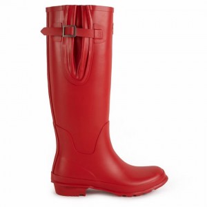 Red Women's Rockfish Everyday Tall Side Adjustable Wellington Boots | UVC6531XB