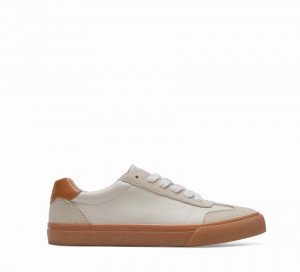 White Women's Rockfish 901 Dwr Collar Detail Trainers Low-Top Sneakers | XUR8387JV