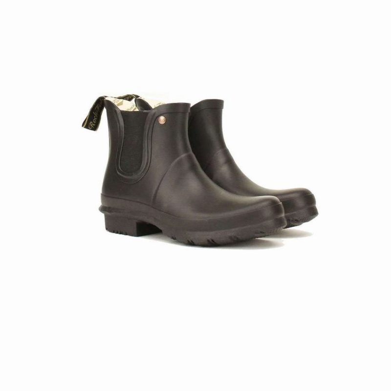 Black Brown Men's Rockfish Chelsea Ankle Wellington Boots | UHQ963SC