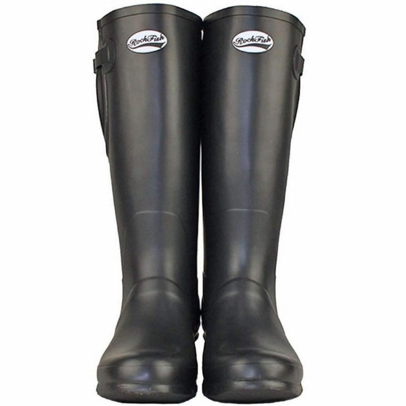 Black Women's Rockfish Everyday Tall Side Adjustable Wellington Boots | KWN1827KM