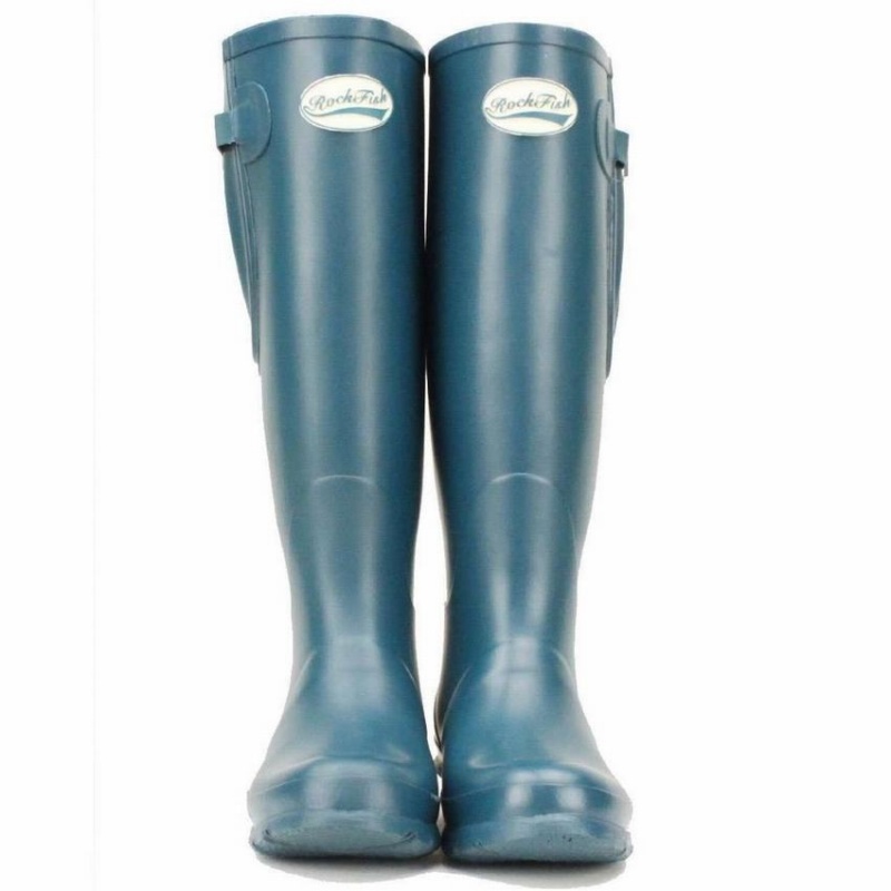 Blue Women's Rockfish Everyday Tall Side Adjustable Wellington Boots | DDL1761HQ