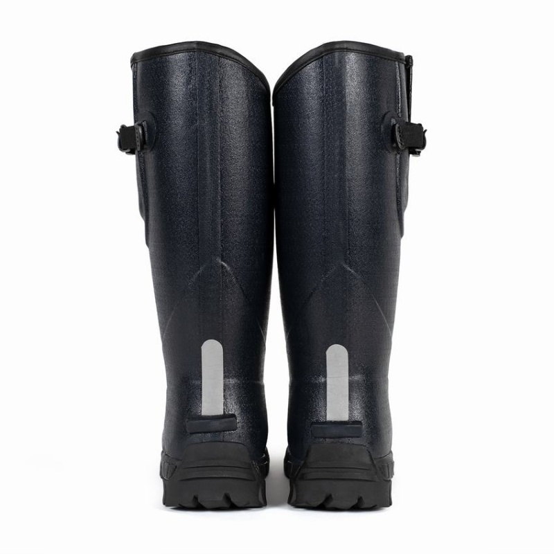 Dark Blue Men's Rockfish Walkabout Tall Side Adjustable 5mm Neoprene Insulated Wellington Boots | NVX1159RQ