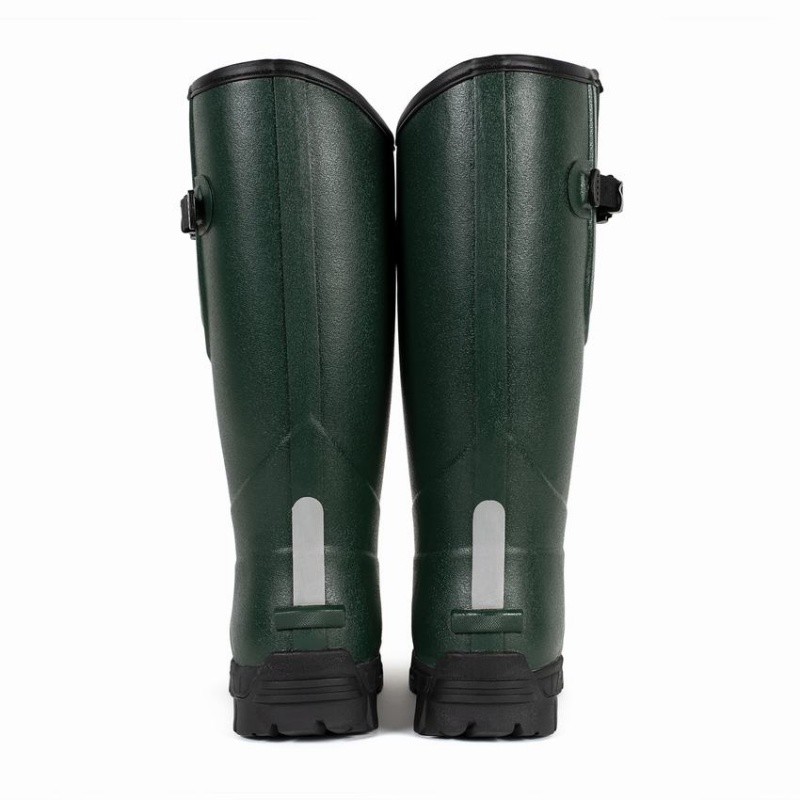 Dark Green Men's Rockfish Walkabout Tall Side Adjustable 5mm Neoprene Insulated Wellington Boots | MDO4586NZ