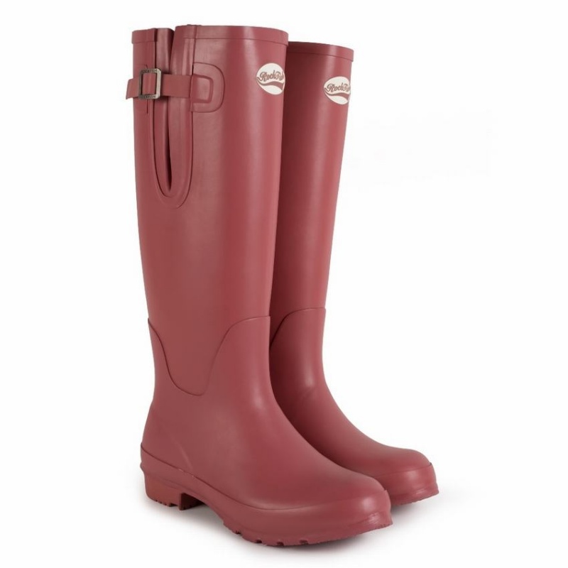 Deep Red Women's Rockfish Everyday Thermal Tall Side Adjustable 3mm Neoprene Insulated Wellington Boots | GFA5093SA