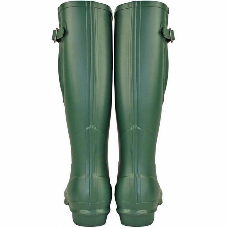 Green Men's Rockfish Everyday Tall Side Adjustable Wellington Boots | XER3694YF