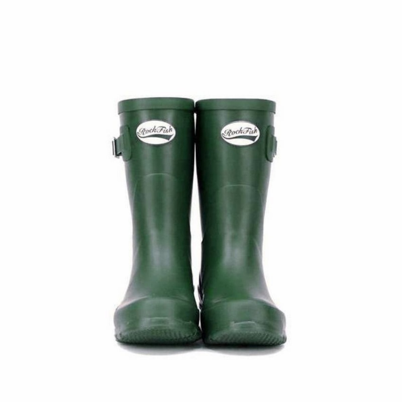 Green Women's Rockfish Three Quarter Short Wellington Boots | KRG8593XR