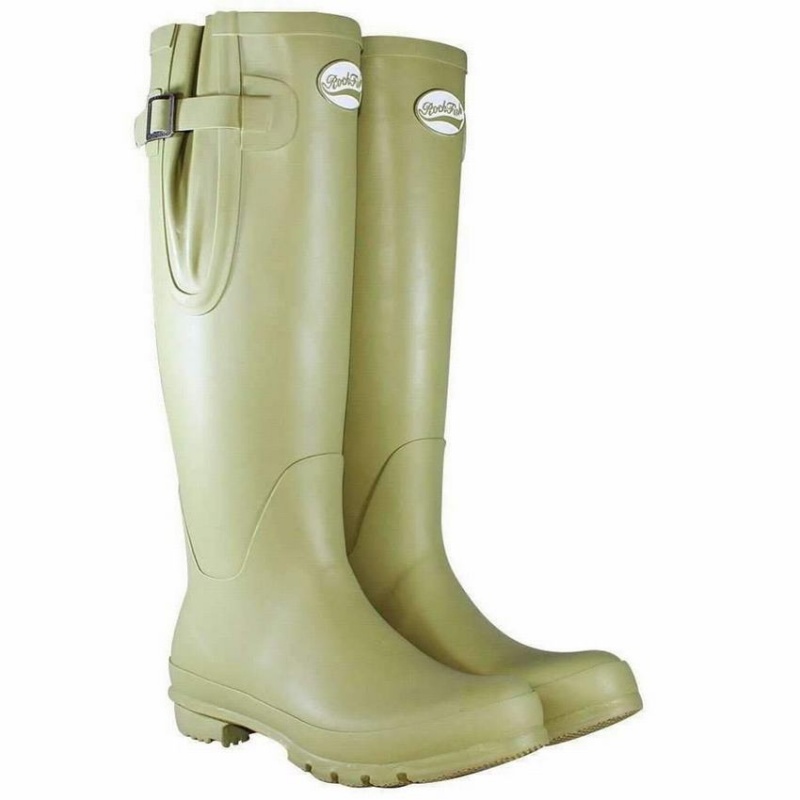 Light Green Women's Rockfish Everyday Tall Side Adjustable Wellington Boots | QDC7892ZS