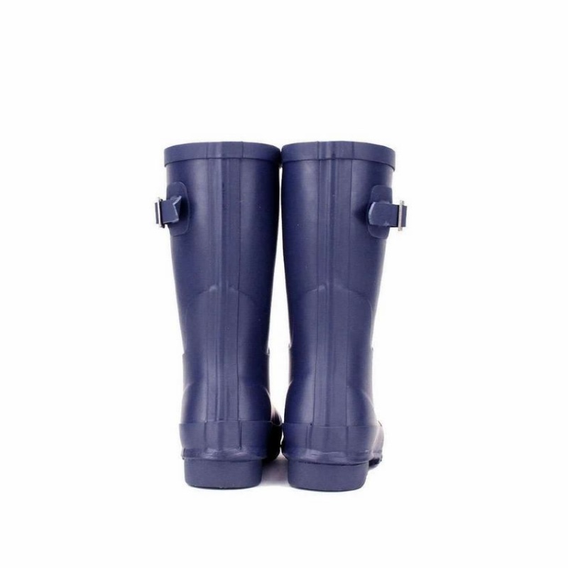 Navy Blue Women's Rockfish Three Quarter Short Wellington Boots | QDU8790NX