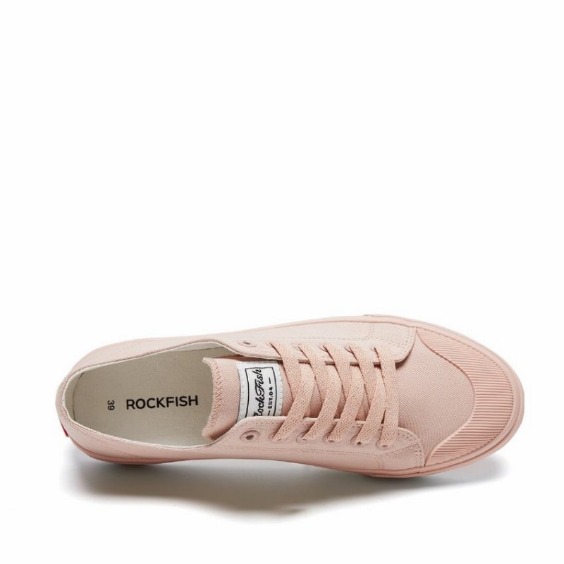 Pink Women's Rockfish Classic 746 Canvas Low-Top Sneakers | KEM7686GA