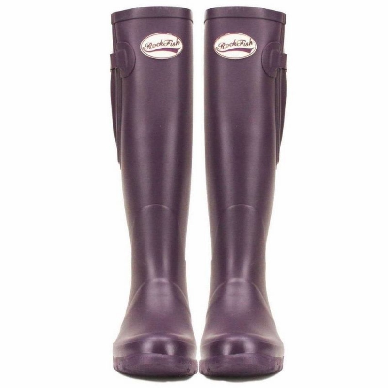 Purple Women's Rockfish Everyday Thermal Tall Side Adjustable 3mm Neoprene Insulated Wellington Boots | BGT1022QN