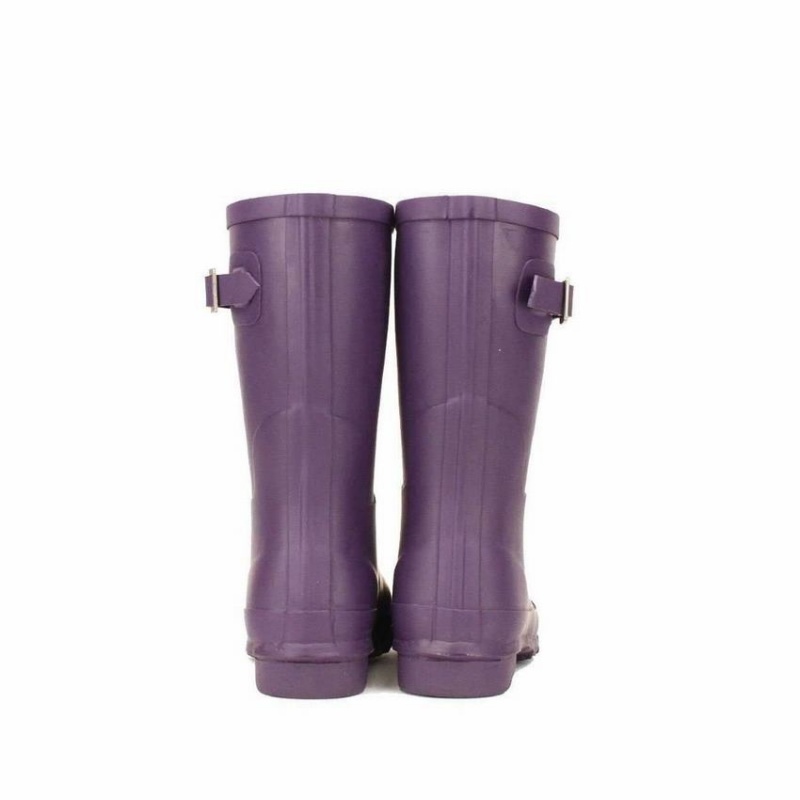 Purple Women's Rockfish Three Quarter Short Wellington Boots | GUG7029QG