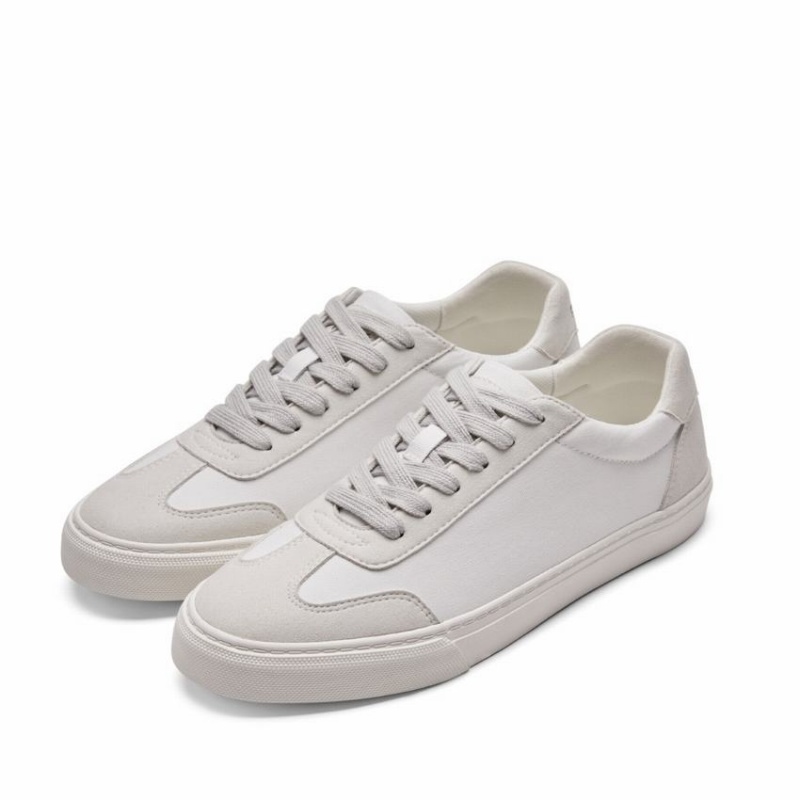 White Grey Women's Rockfish 901 Dwr Trainers German Army Trainer Canvas Low-Top Sneakers | VWA8856BQ