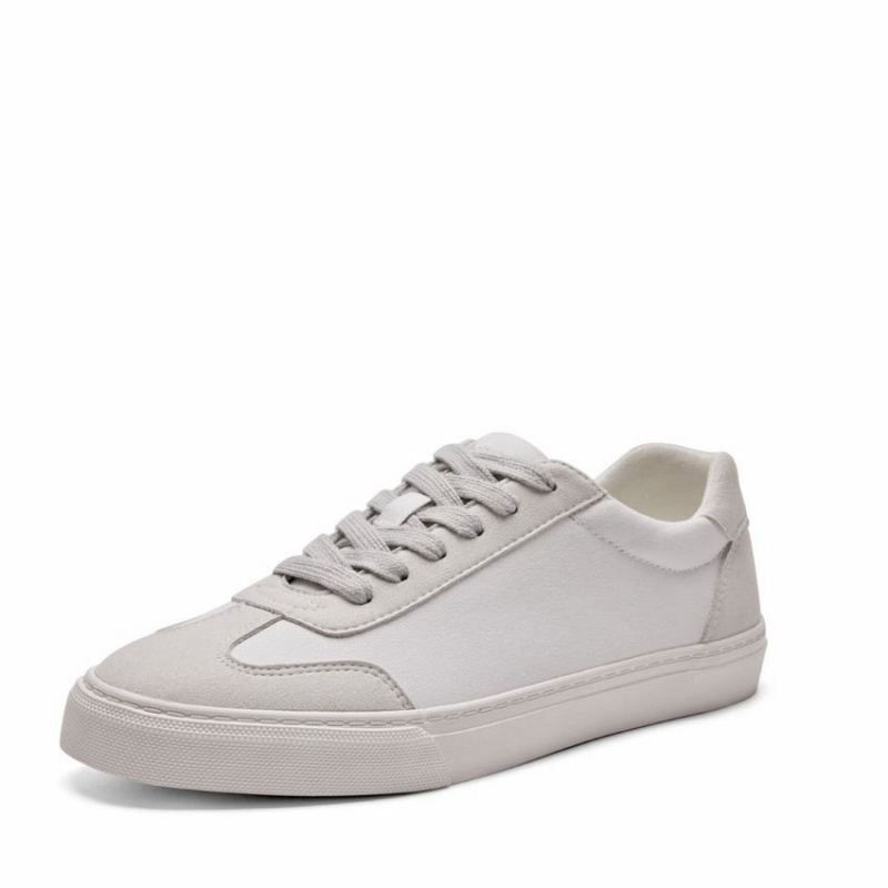 White Grey Women's Rockfish 901 Dwr Trainers German Army Trainer Canvas Low-Top Sneakers | VWA8856BQ