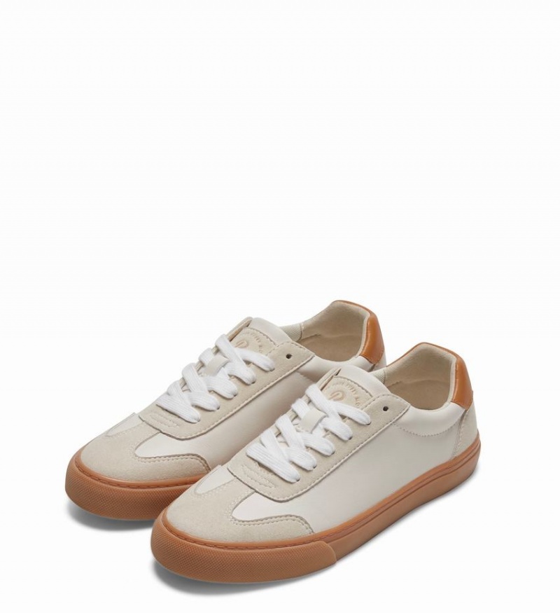 White Women's Rockfish 901 Dwr Collar Detail Trainers Low-Top Sneakers | XUR8387JV