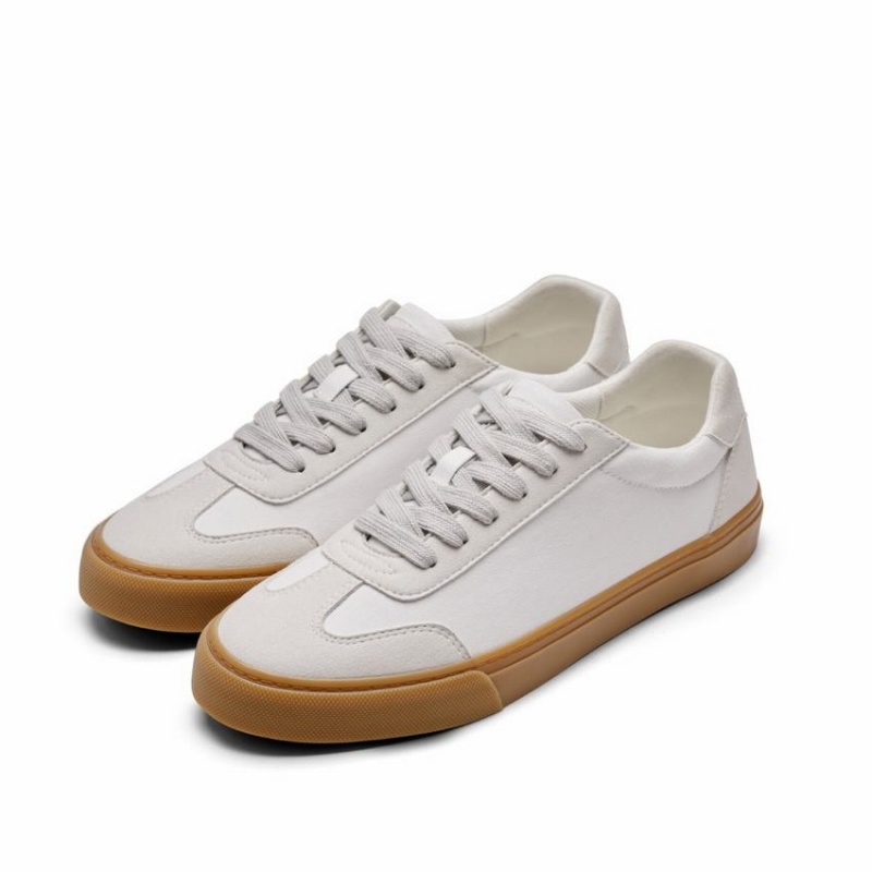 White Women's Rockfish 901 Dwr German Army Trainer Canvas Low-Top Sneakers | EBS4052ZI