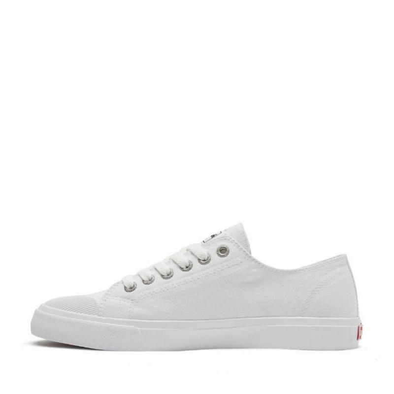 White Women's Rockfish Classic 746 Canvas Low-Top Sneakers | ULG1936MR